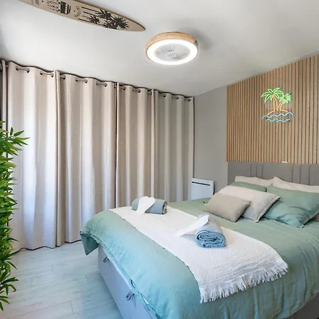 Сasa de vacaciones Le Little Hawai 4 Etoiles - Maison 6 Pers - Terrasse - Privatif - A Pied *